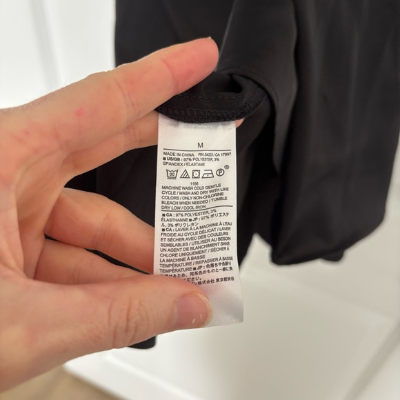 Banana Republic midi slip skirt black medium - Picture 5 of 9